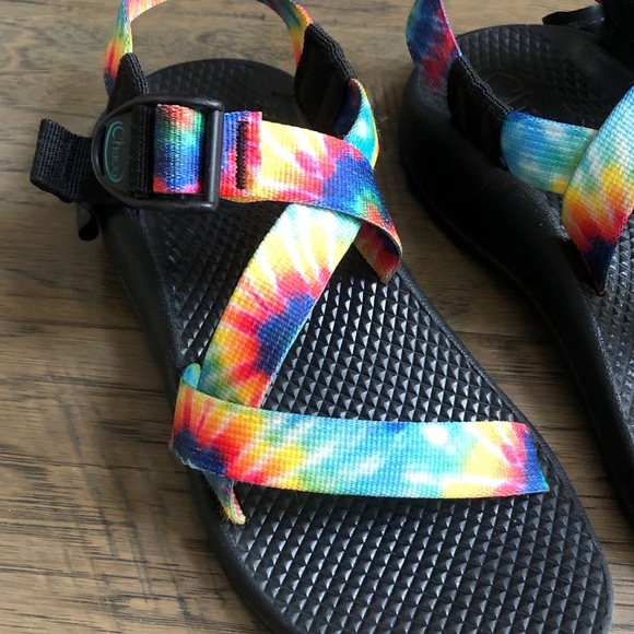 Chaco tie-dye hiking outdoor water sandals kids size 3 - Picture 2 of 6
